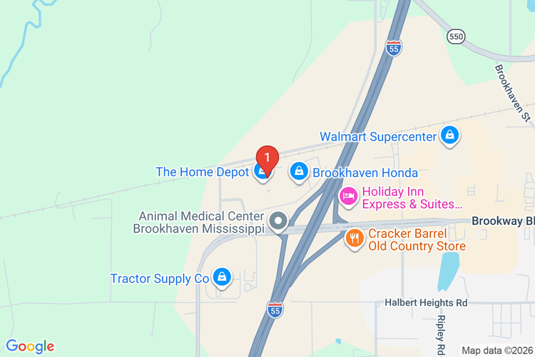 Map showing HOME DEPOT #2913 location