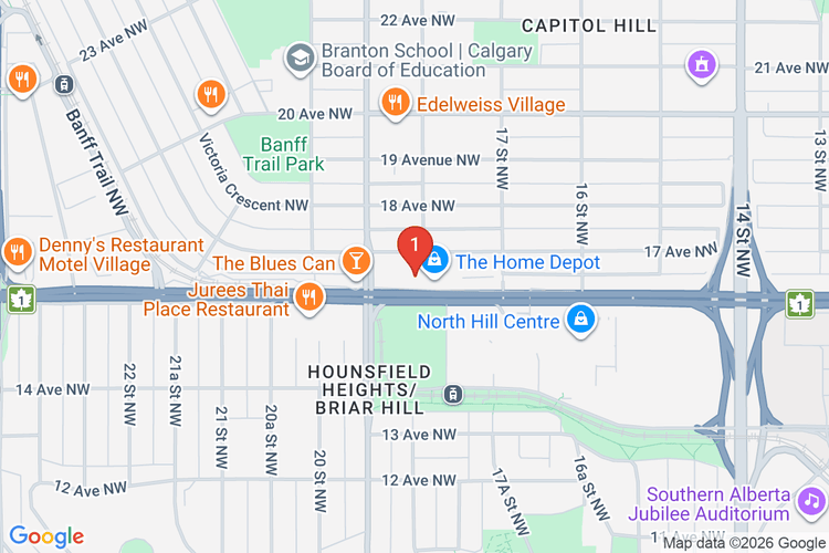 Map showing HOME DEPOT CAN #7037 location