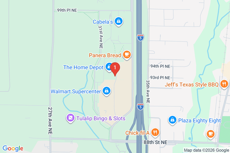 Map showing HOME DEPOT #4726 location