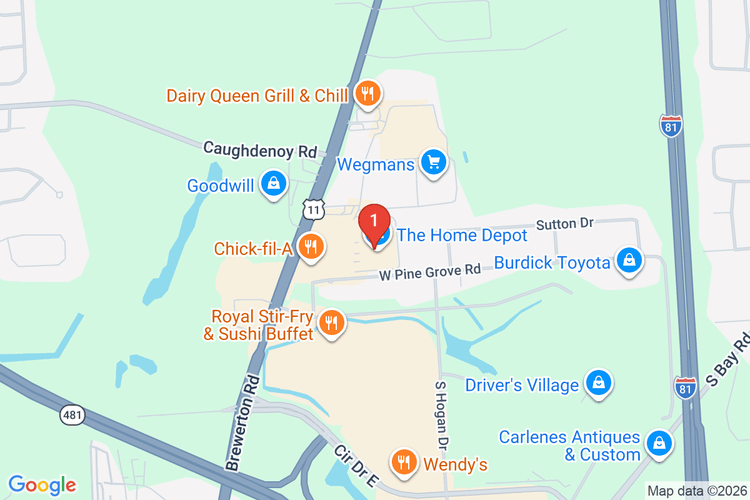 Map showing HOME DEPOT #1235 location