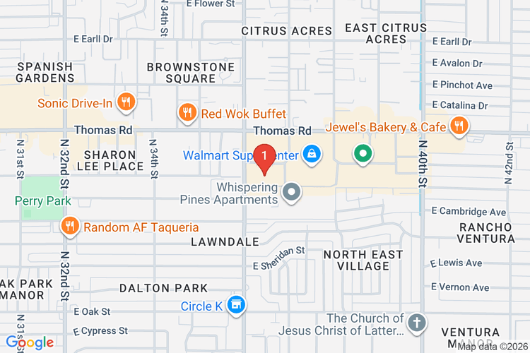 Map showing HOME DEPOT #0477 location