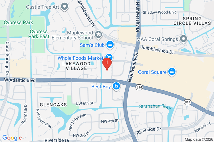 Map showing HOME DEPOT #0284 location