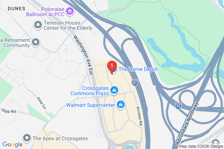 Map showing HOME DEPOT #1241 location