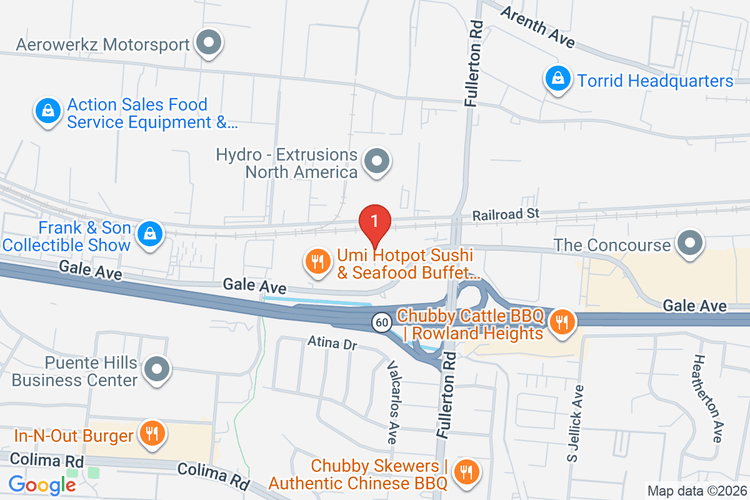 Map showing HOME DEPOT #0607 location
