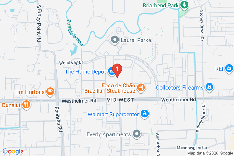 Map showing HOME DEPOT #6558 location