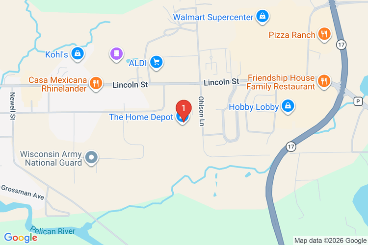 Map showing HOME DEPOT #4930 location