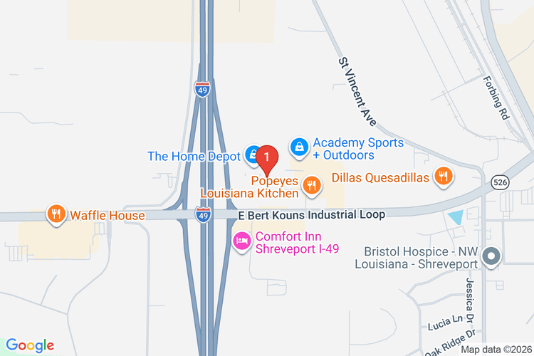 Map showing HOME DEPOT #0356 location