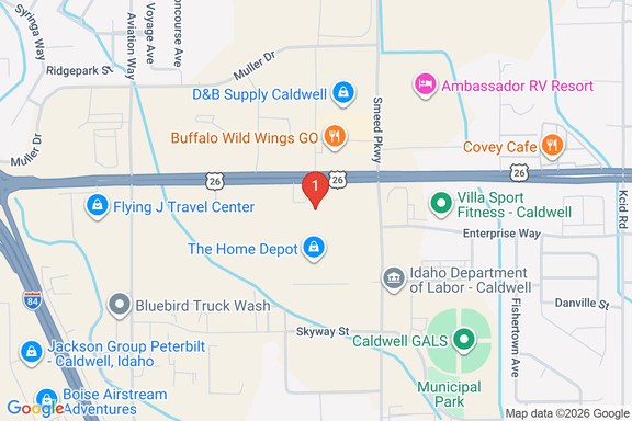 Map showing HOME DEPOT #1811 location