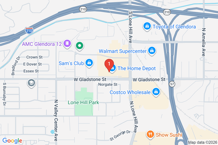 Map showing HOME DEPOT #6617 location