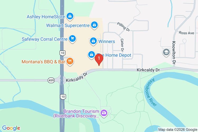 Map showing HOME DEPOT CAN #7038 location