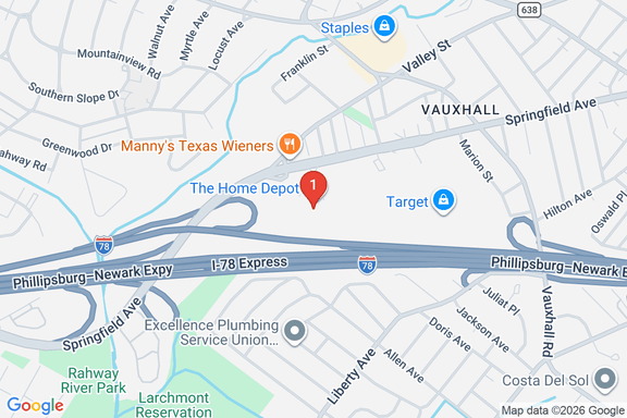 Map showing HOME DEPOT #0915 location