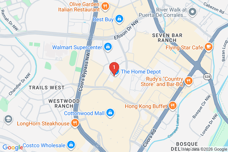 Map showing HOME DEPOT #3504 location