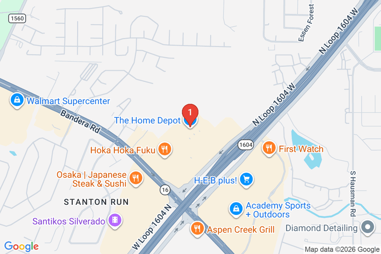 Map showing HOME DEPOT #6547 location