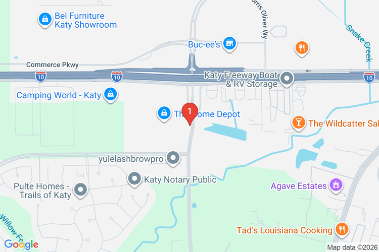 Map showing HOME DEPOT #6107 location