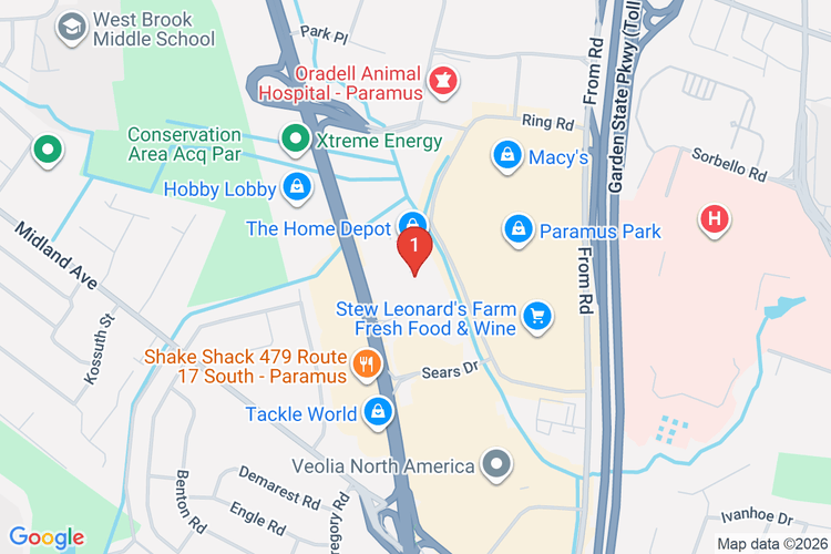 Map showing HOME DEPOT #0904 location