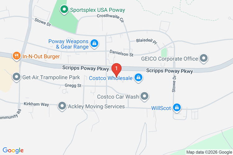 Map showing HOME DEPOT #8949 location