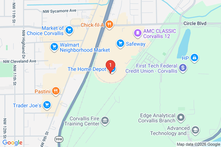 Map showing HOME DEPOT #4029 location