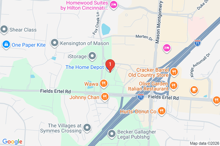 Map showing HOME DEPOT #3813 location