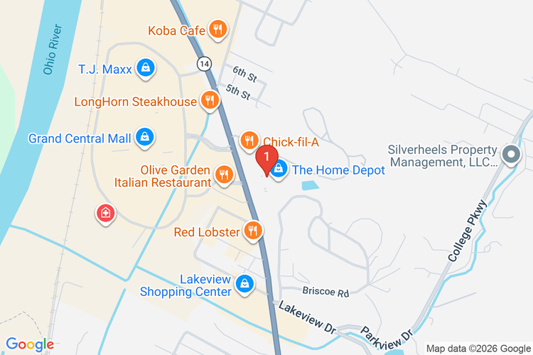 Map showing HOME DEPOT #4803 location