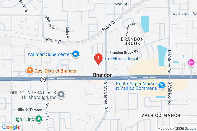 Map showing HOME DEPOT #6305 location