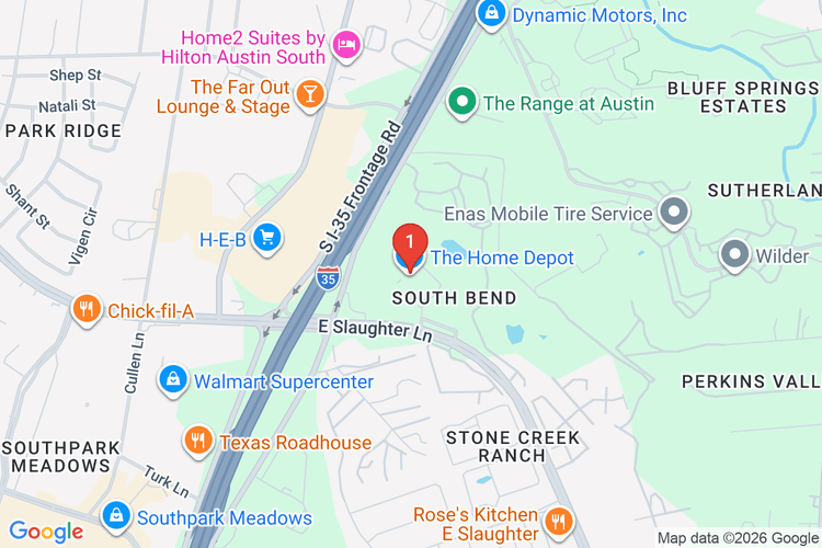 Map showing HOME DEPOT #6563 location