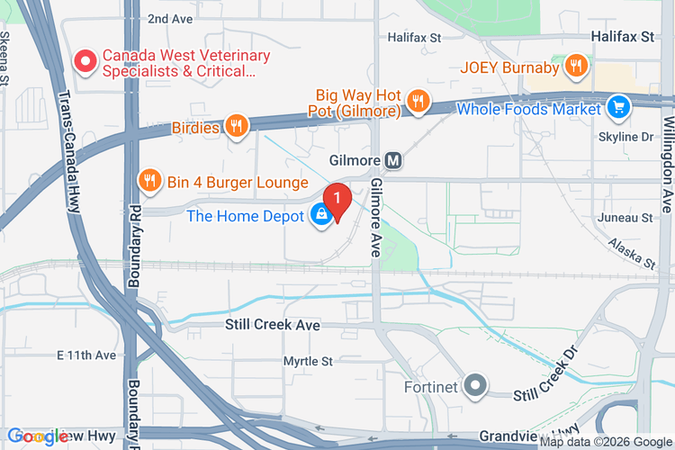 Map showing HOME DEPOT CAN #7047 location