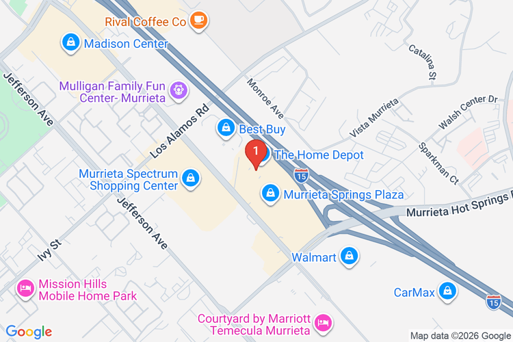 Map showing HOME DEPOT #0668 location