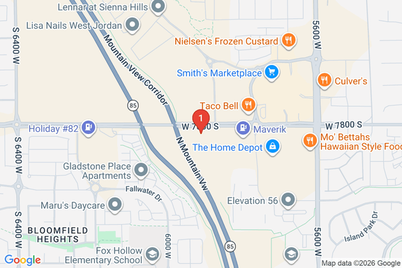 Map showing HOME DEPOT #4462 location