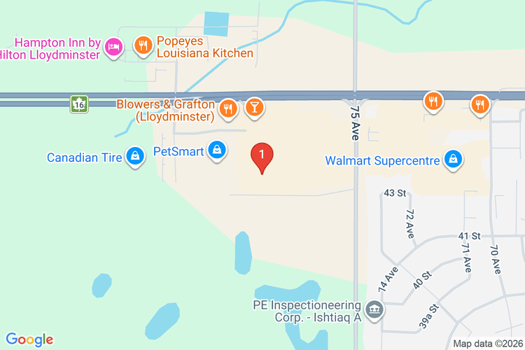 Map showing HOME DEPOT CAN #7258 location