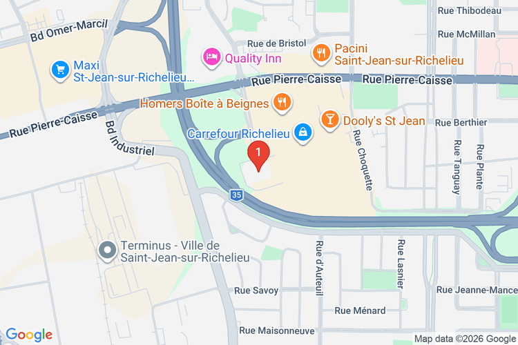Map showing HOME DEPOT CAN #7224 location