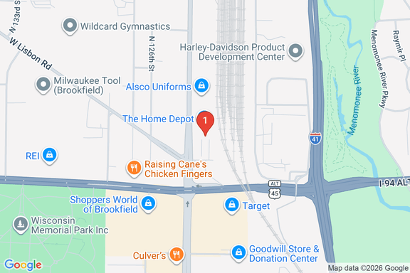 Map showing HOME DEPOT #4923 location