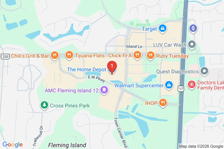 Map showing HOME DEPOT #6369 location