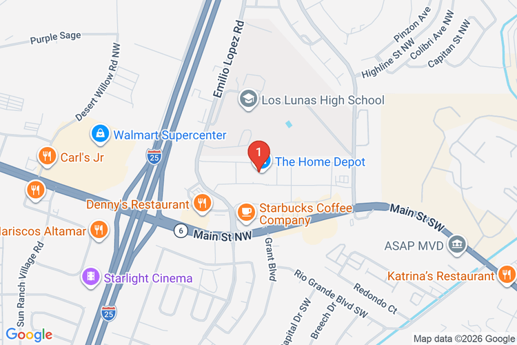 Map showing HOME DEPOT #3511 location