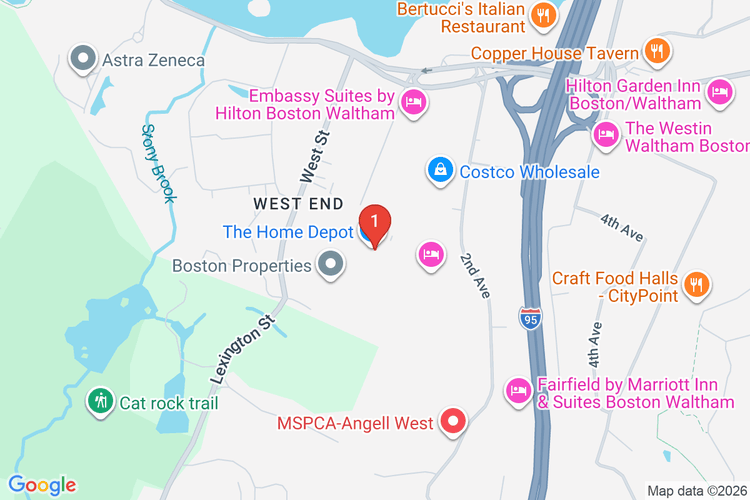 Map showing HOME DEPOT #2674 location