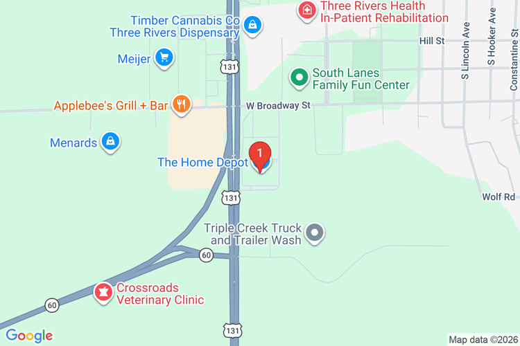Map showing HOME DEPOT #2785 location