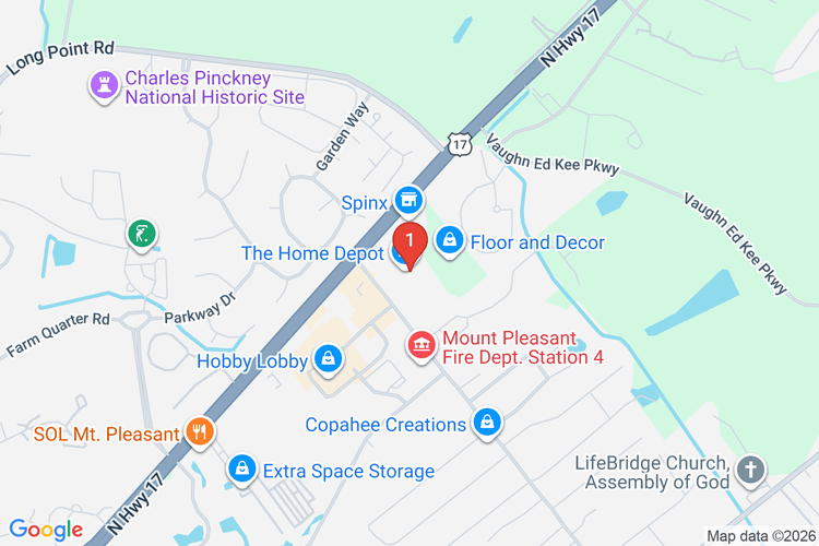 Map showing HOME DEPOT #1171 location
