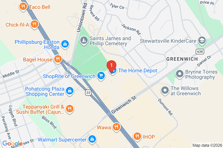 Map showing HOME DEPOT #0931 location