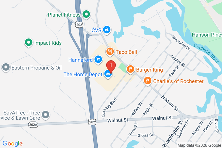 Map showing HOME DEPOT #3489 location