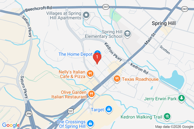 Map showing HOME DEPOT #0775 location