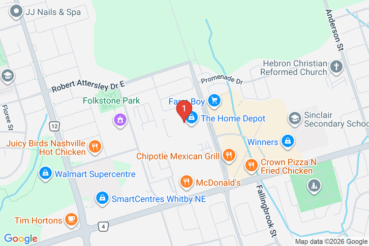 Map showing HOME DEPOT CAN #7249 location