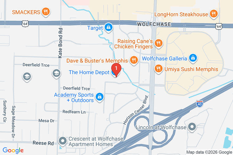 Map showing HOME DEPOT #0704 location