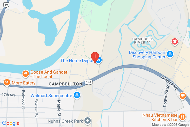 Map showing HOME DEPOT CAN #7221 location