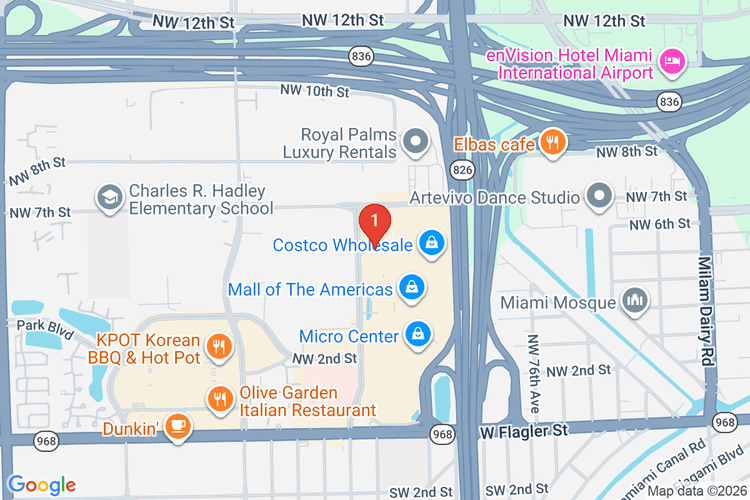 Map showing HOME DEPOT #6343 location