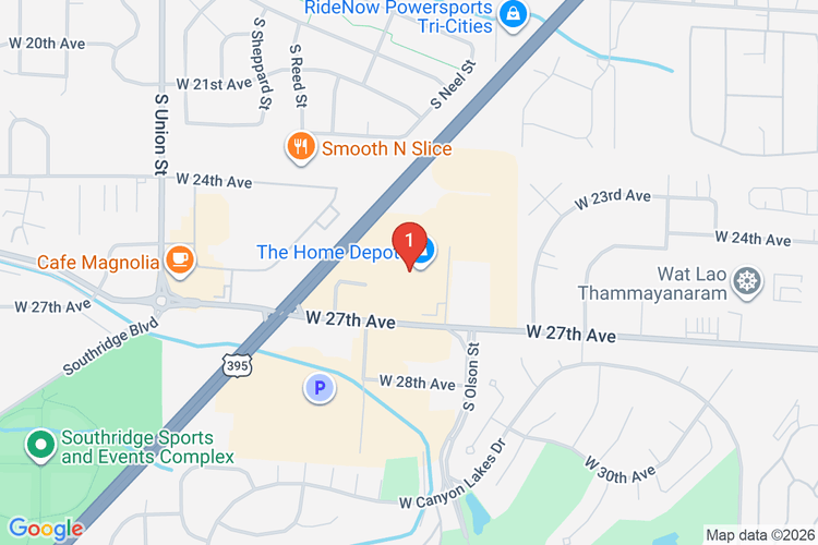 Map showing HOME DEPOT #4739 location