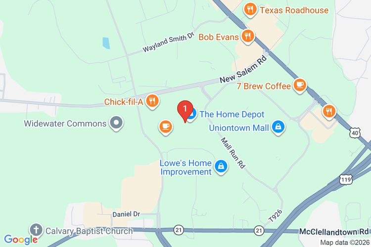 Map showing HOME DEPOT #4172 location