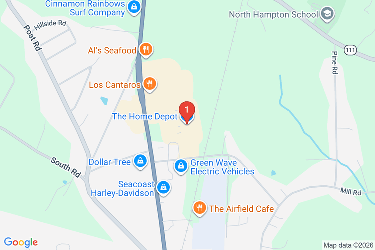 Map showing HOME DEPOT #3405 location