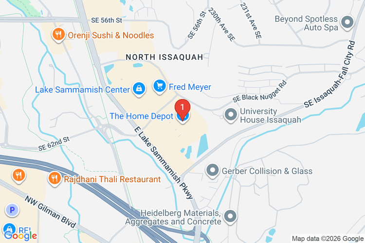 Map showing HOME DEPOT #4704 location