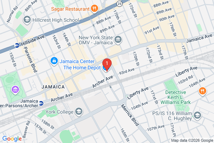 Map showing HOME DEPOT #6928 location