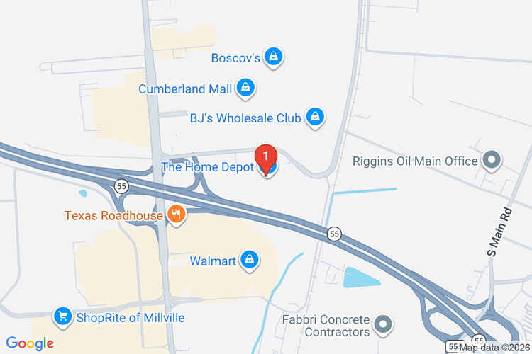Map showing HOME DEPOT #0946 location
