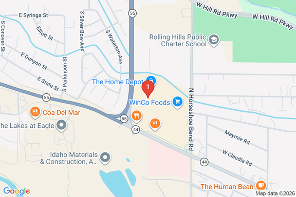 Map showing HOME DEPOT #1809 location